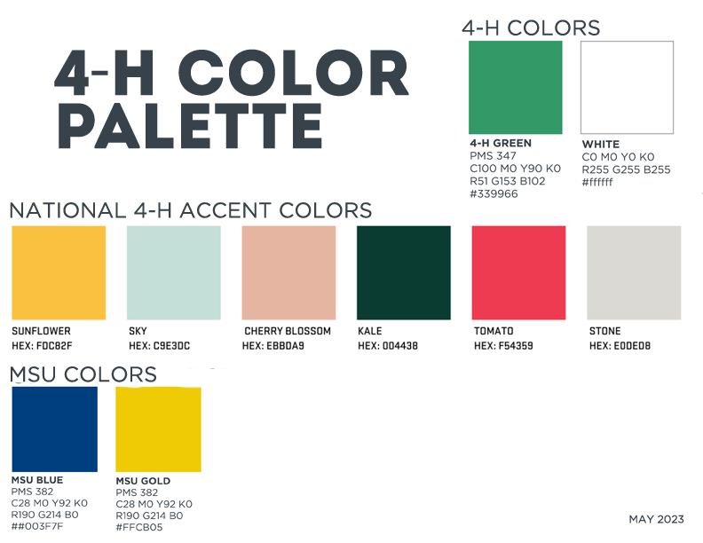 4-H color palette