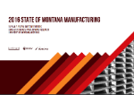 Report Cover 2016 Montana Manufacturers Survey