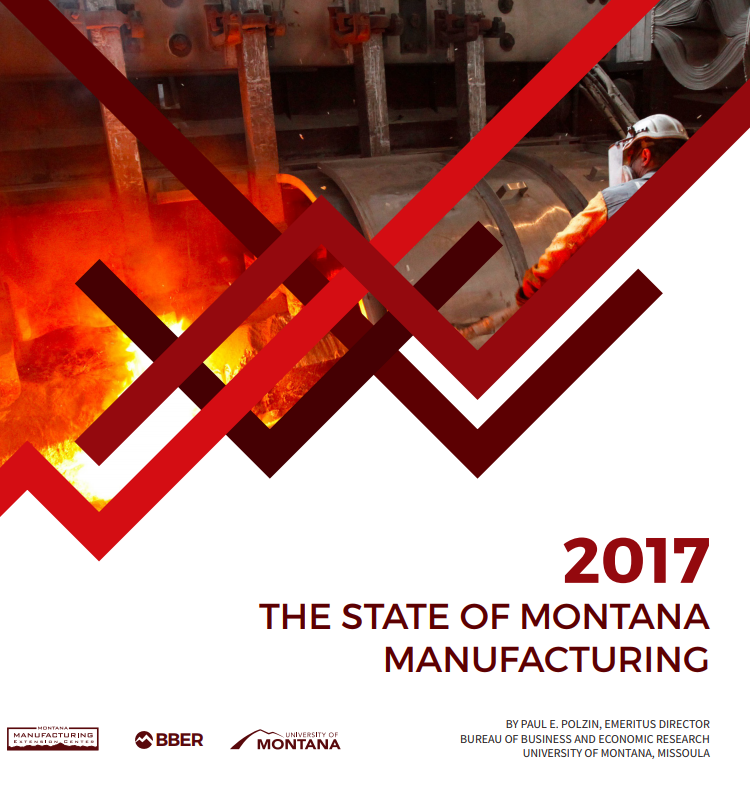 Cover of report, metal working in background