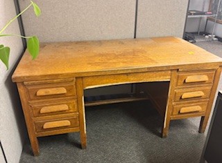Wooden office desk