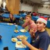 Students enjoying Thanksmas Dinner