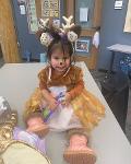 Miss Tiny Tot MSU at the AIC Halloween Party 2023 dressed as a deer