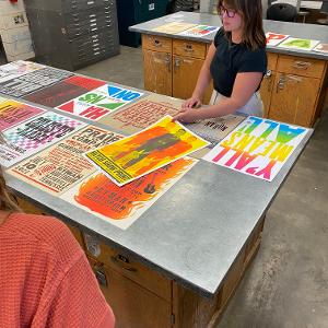 Sarah Budeski discusses her work at Hatch Show Print. 