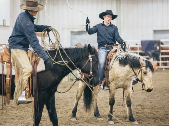 Gardiner Angus Ranch : Cutting Horse Clinic