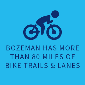 Bozeman has more than 60 miles of bike trails & lanes | 