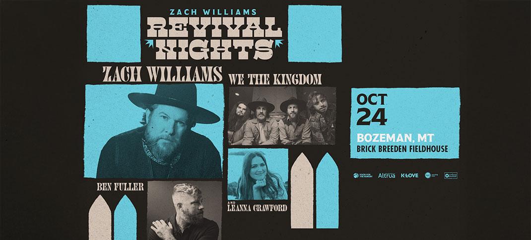 Zach Williams coming October 24