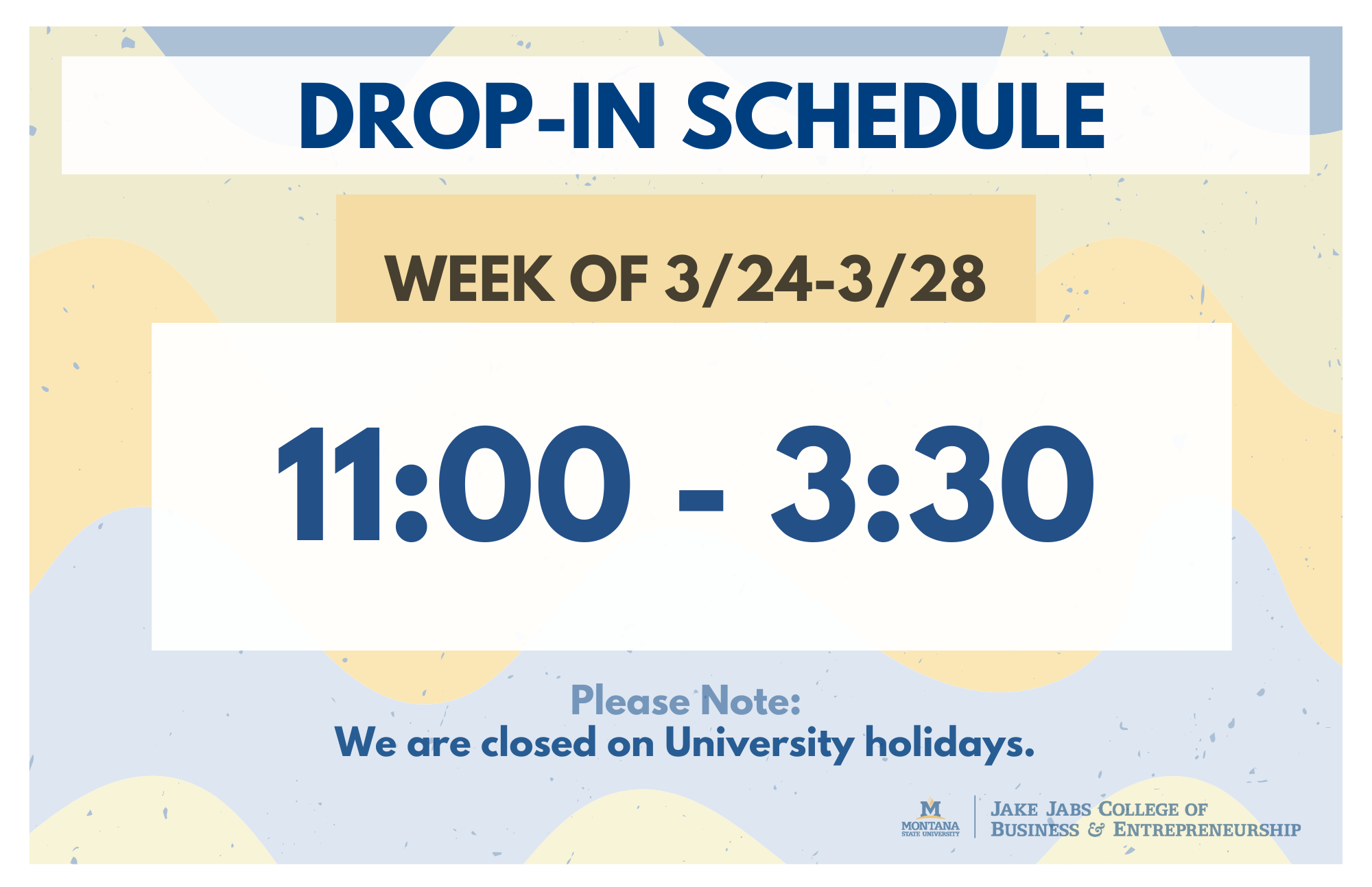 Drop In Hours