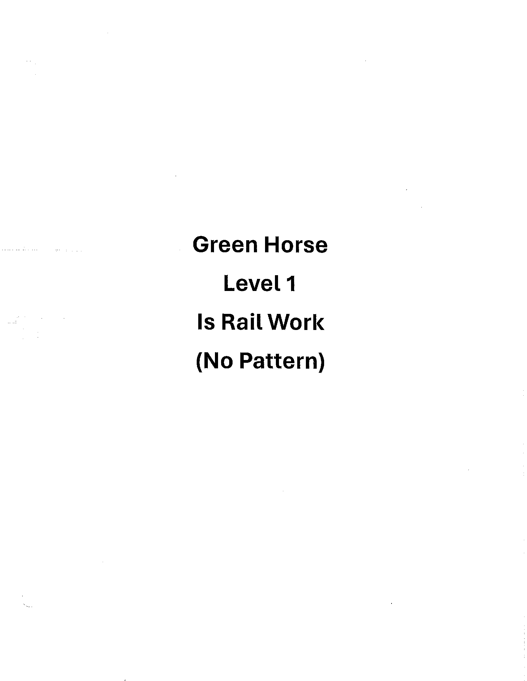 Green Horse 1