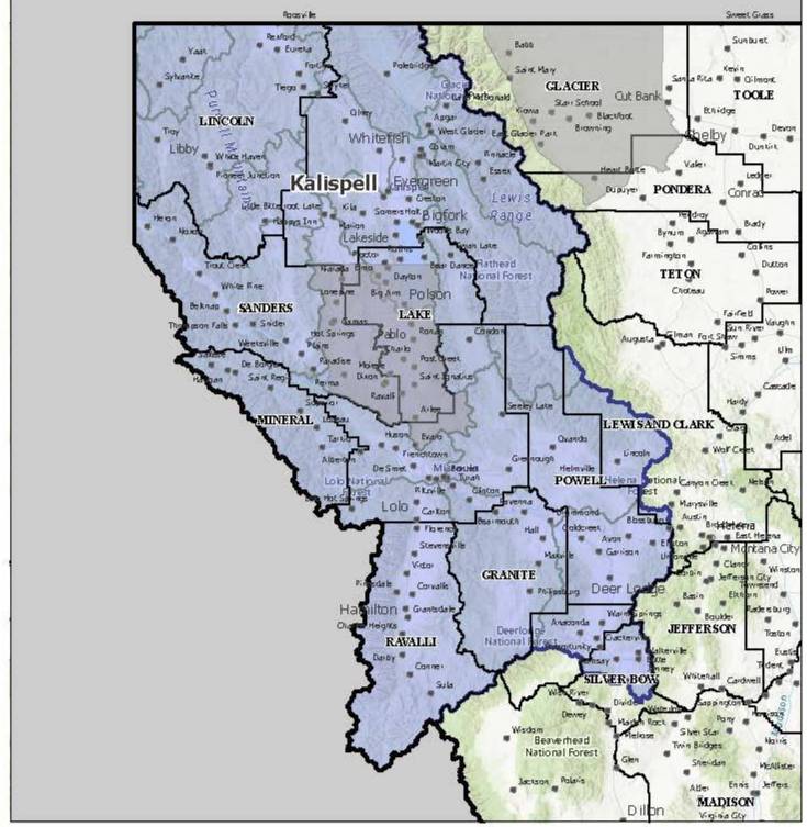 CRB Watershed Map