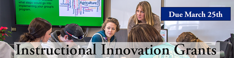 Instructional Innovation Grants Due March 25