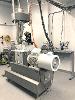 BCTM 20D Pilot Twin-Screw Extruder. Operation control using an HMI. Input recipes for automatic production or control feed rate, moisture, screw speed, and cutter speed manually. Temperature and pressure sensors allow for instantaneous monitoring.