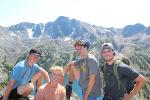 Five SAE members out on a mountain excursion