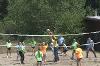 MSU Hilleman Scholars play volleyball at Rockhaven.