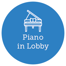 Piano in the main lobby