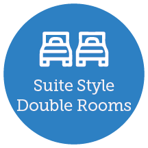 Suite style double rooms