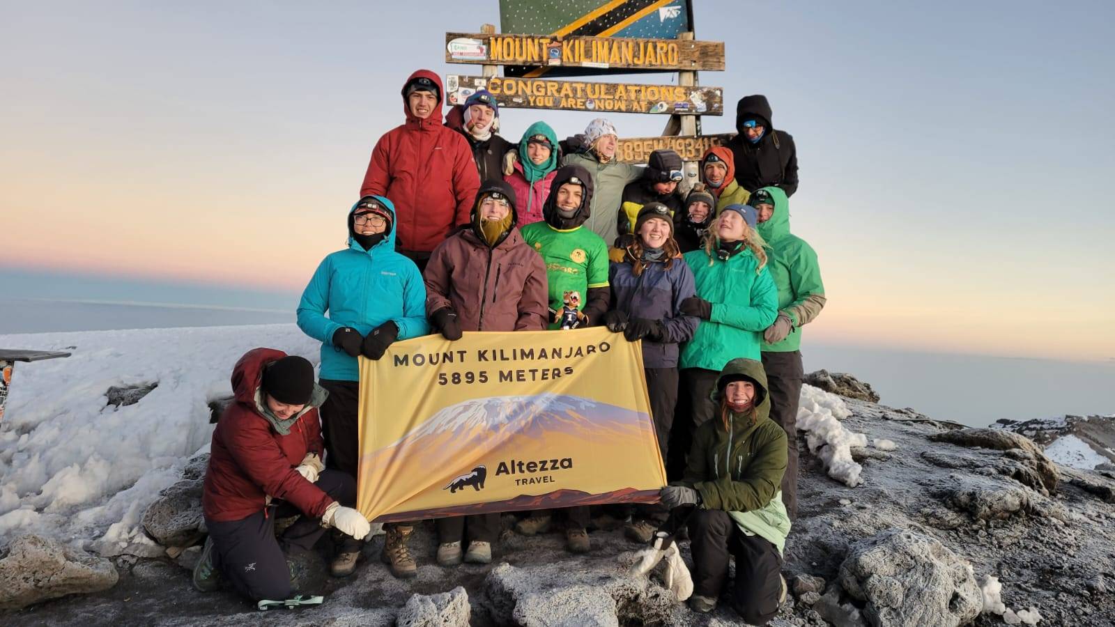 MSU Students on Mt Kilimanjaro