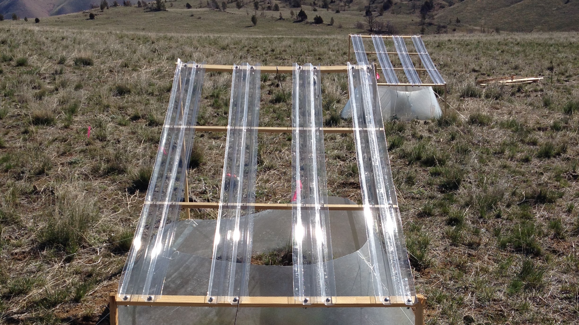 Rainshelter and warming equipment in rangeland  
