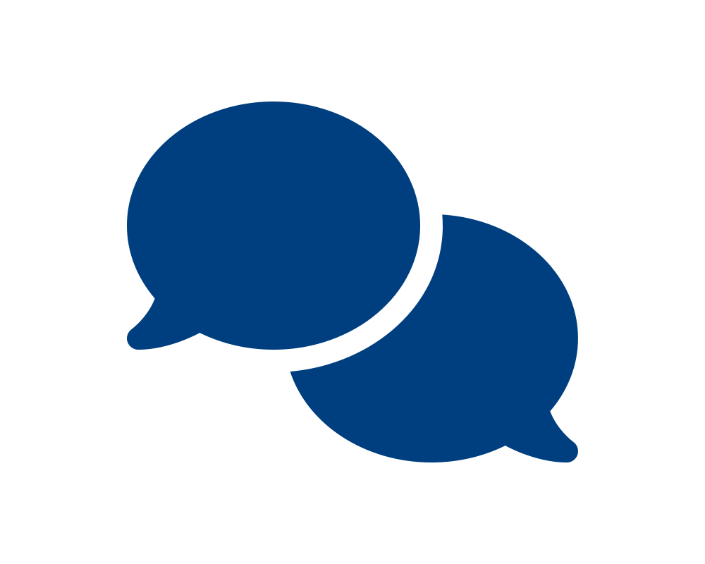 Icon of a comment speech bubble. 