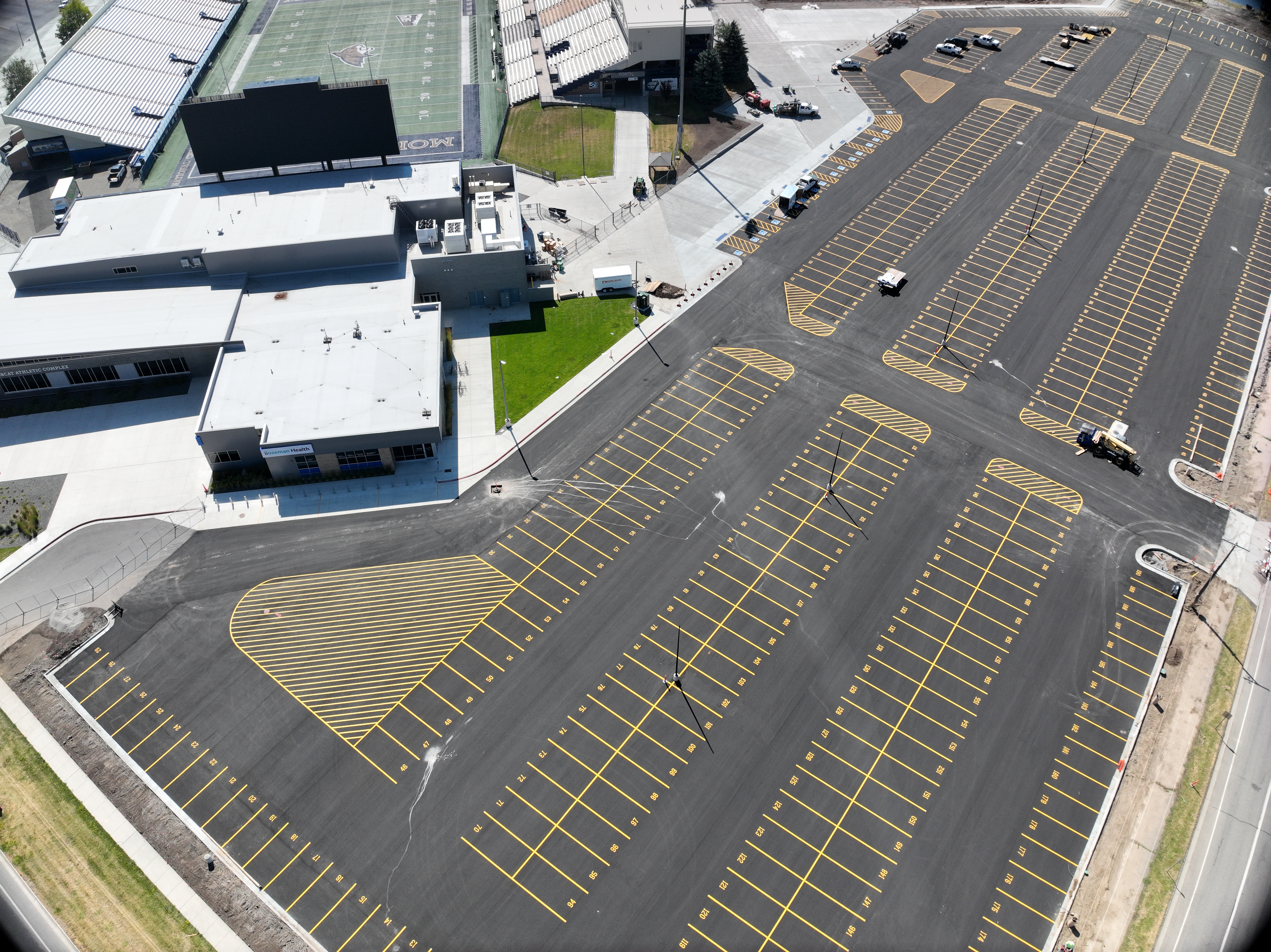 Bobcat Stadium Parking Lot Aerial View