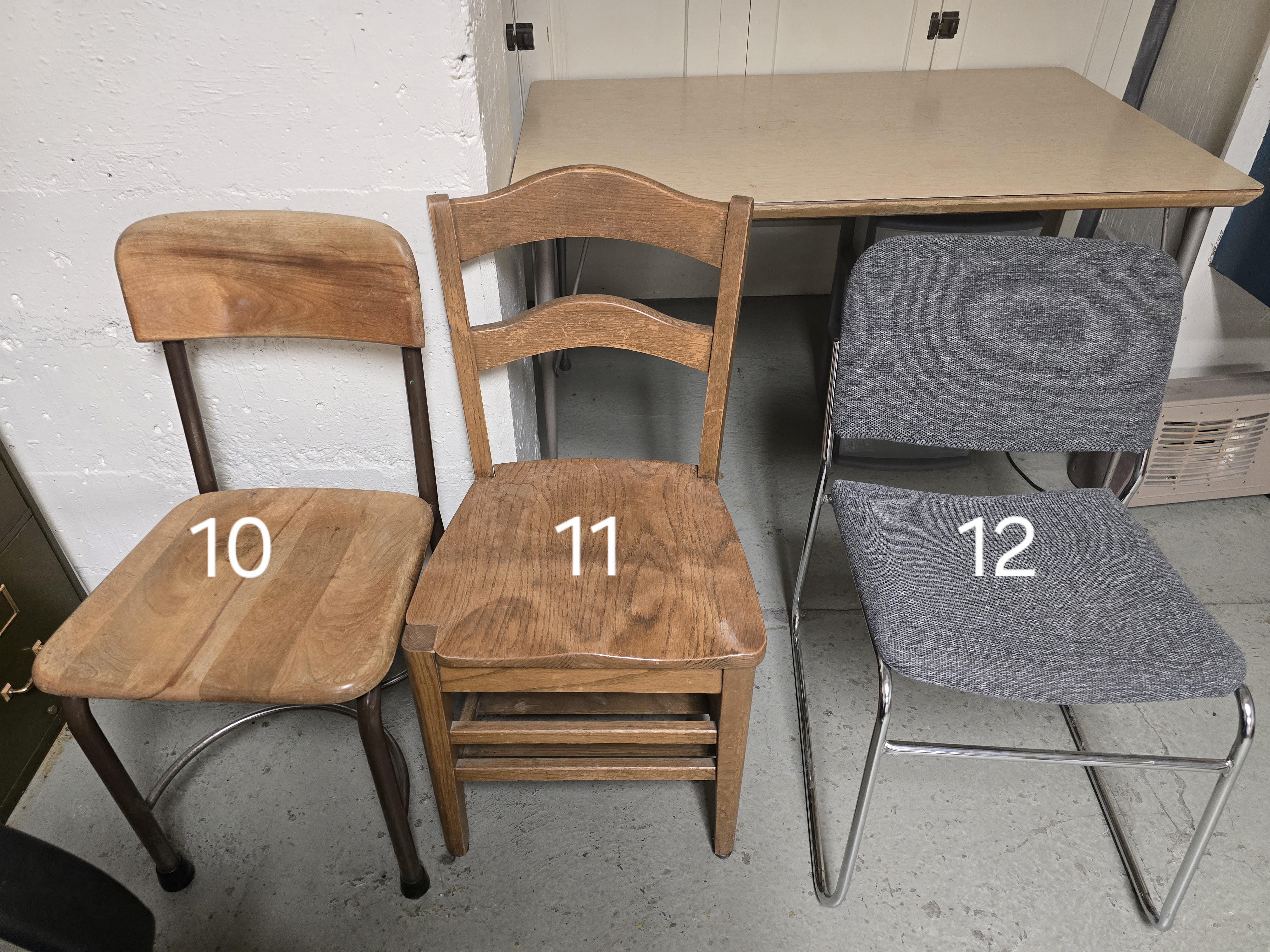 Stationary chairs