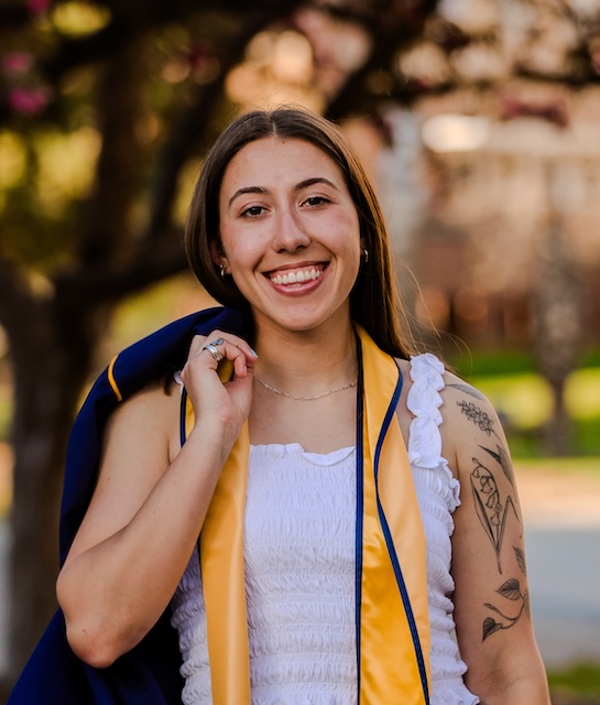 Olivia on graduation day