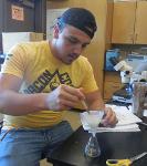 Student Working In The Lab